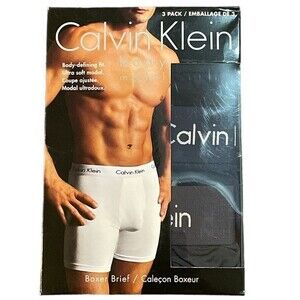 NWT CALVIN KLEIN Boxer Briefs - 3 Pack Size Small Waist 28 - 30